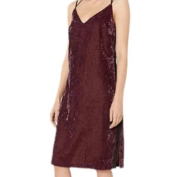 open lace back dress Lotus Bias Cut Silk Slip Dress Violet